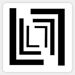 Letter L, the pattern 1 Sticker
